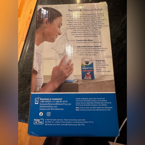 NWT VICKS Inhalador Nasal Vaporizer - Picture 3 of 4